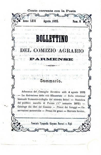 Bollettino del Comizio agrario parmense