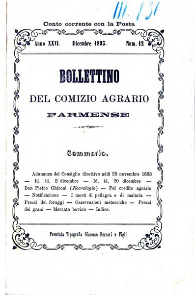 Bollettino del Comizio agrario parmense