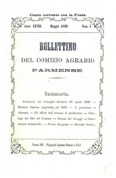 Bollettino del Comizio agrario parmense