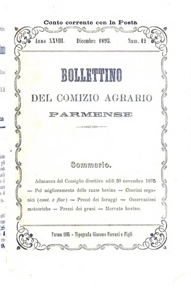 Bollettino del Comizio agrario parmense