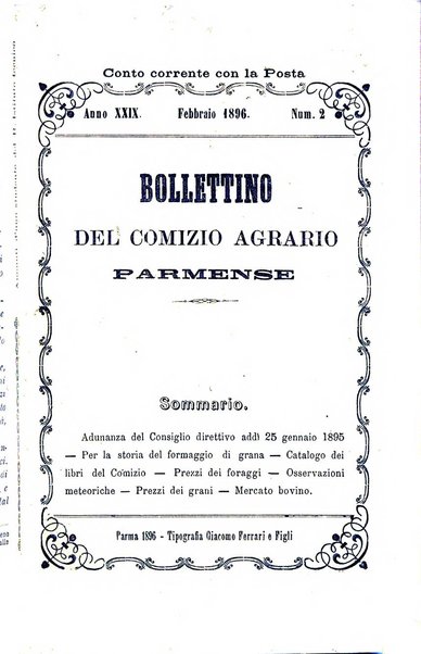 Bollettino del Comizio agrario parmense