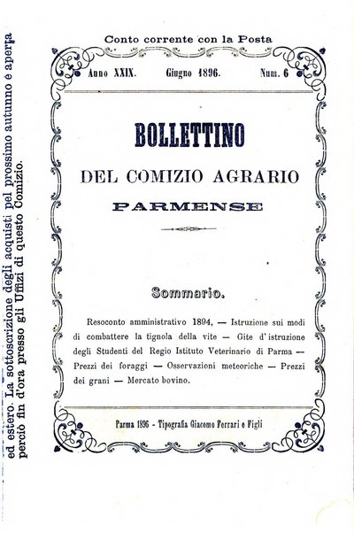 Bollettino del Comizio agrario parmense