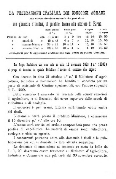 Bollettino del Comizio agrario parmense