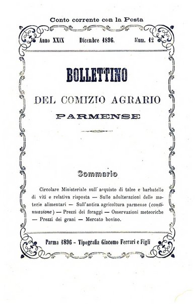 Bollettino del Comizio agrario parmense