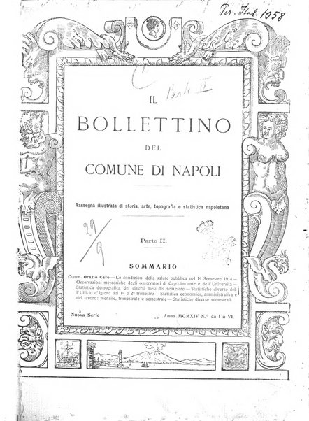 Bollettino del Comune di Napoli rassegna illustrata di storia, arte, topografia e statistica napoletana