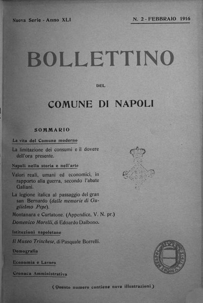 Bollettino del Comune di Napoli rassegna illustrata di storia, arte, topografia e statistica napoletana