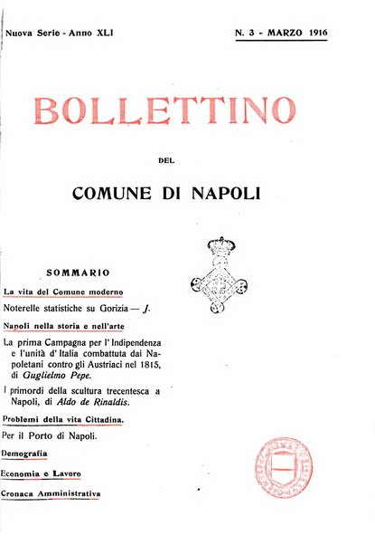 Bollettino del Comune di Napoli rassegna illustrata di storia, arte, topografia e statistica napoletana