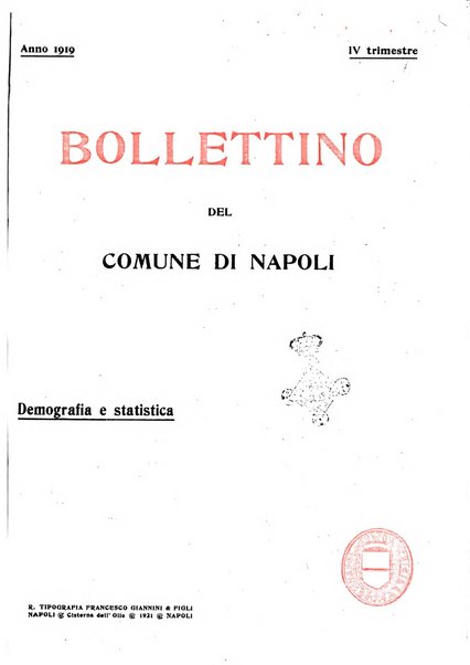 Bollettino del Comune di Napoli rassegna illustrata di storia, arte, topografia e statistica napoletana