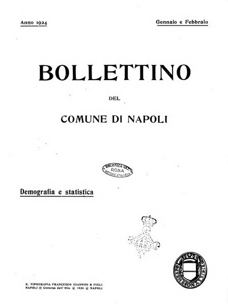 Bollettino del Comune di Napoli rassegna illustrata di storia, arte, topografia e statistica napoletana