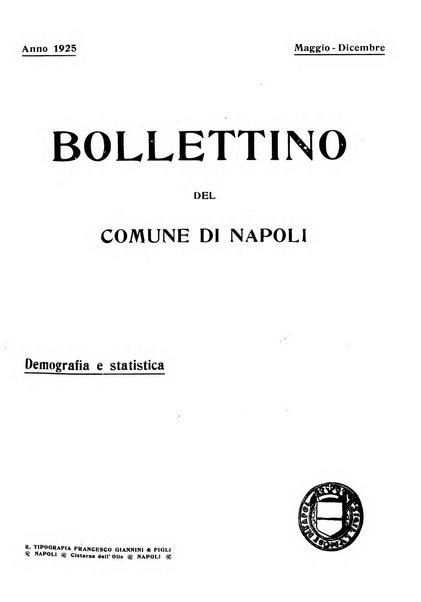 Bollettino del Comune di Napoli rassegna illustrata di storia, arte, topografia e statistica napoletana