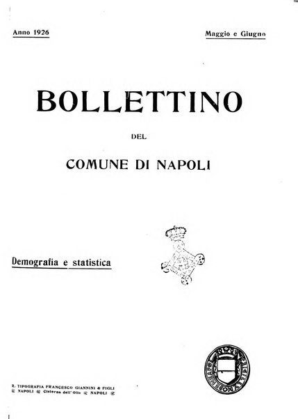 Bollettino del Comune di Napoli rassegna illustrata di storia, arte, topografia e statistica napoletana