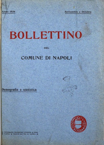 Bollettino del Comune di Napoli rassegna illustrata di storia, arte, topografia e statistica napoletana