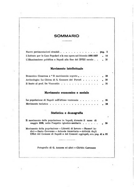 Bollettino del Comune di Napoli rassegna illustrata di storia, arte, topografia e statistica napoletana