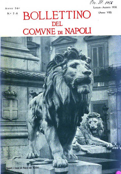 Bollettino del Comune di Napoli rassegna illustrata di storia, arte, topografia e statistica napoletana