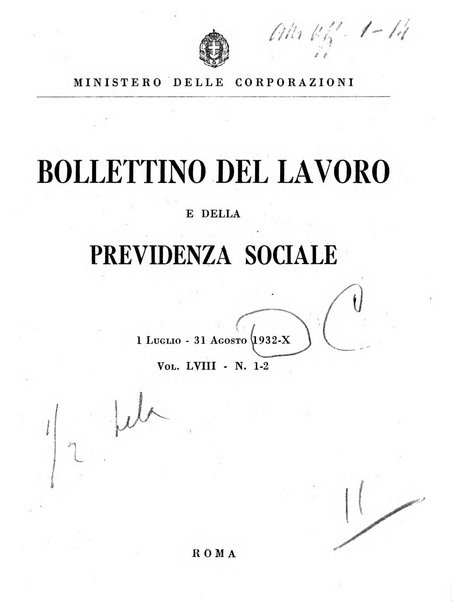 Bollettino del lavoro e della previdenza sociale