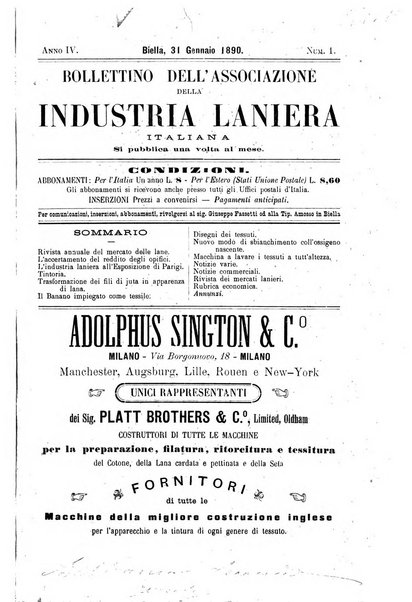 Bollettino dell'Associazione della industria laniera italiana