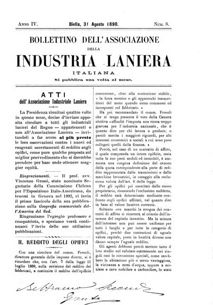 Bollettino dell'Associazione della industria laniera italiana