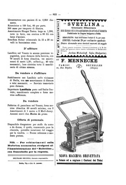 Bollettino dell'Associazione della industria laniera italiana