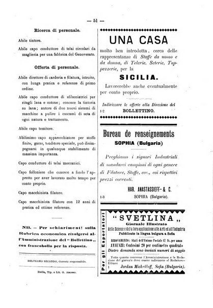 Bollettino dell'Associazione della industria laniera italiana