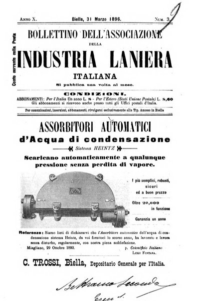 Bollettino dell'Associazione della industria laniera italiana