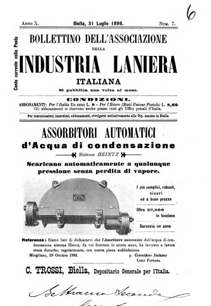 Bollettino dell'Associazione della industria laniera italiana