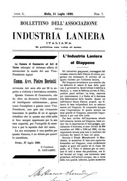 Bollettino dell'Associazione della industria laniera italiana