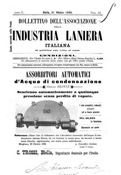 Bollettino dell'Associazione della industria laniera italiana