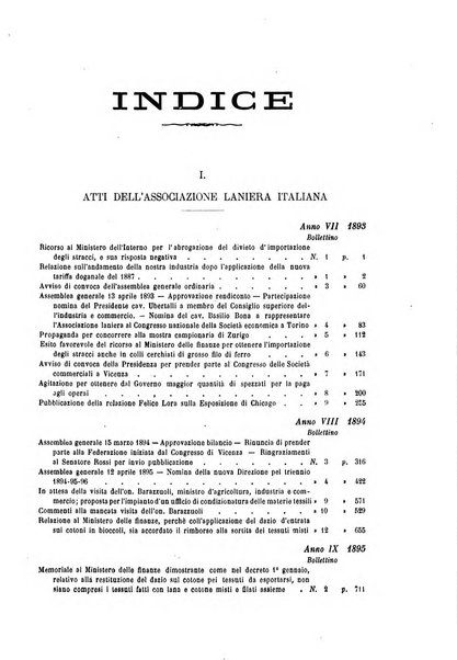 Bollettino dell'Associazione della industria laniera italiana