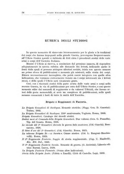 Bollettino dell'Ufficio storico