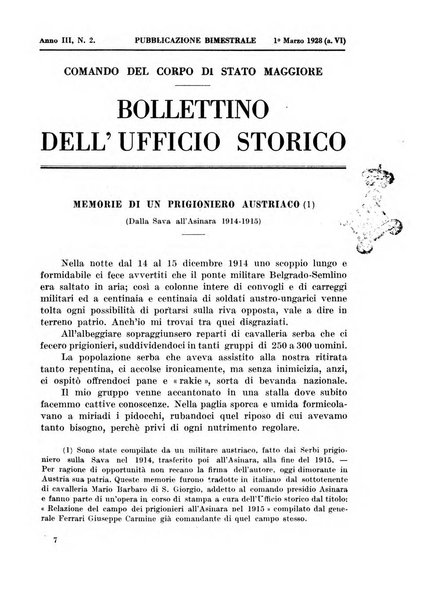 Bollettino dell'Ufficio storico