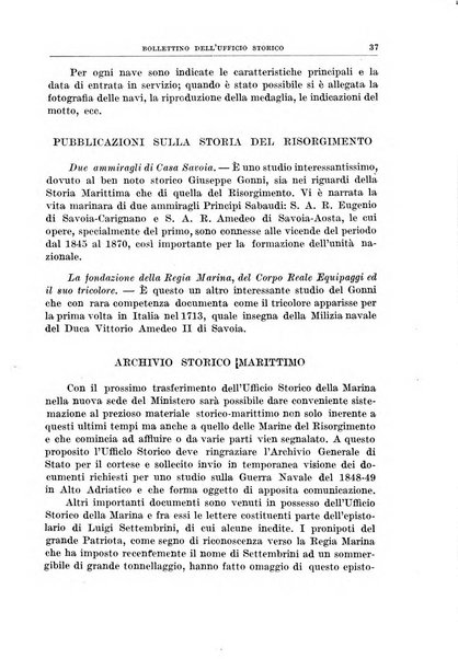 Bollettino dell'Ufficio storico