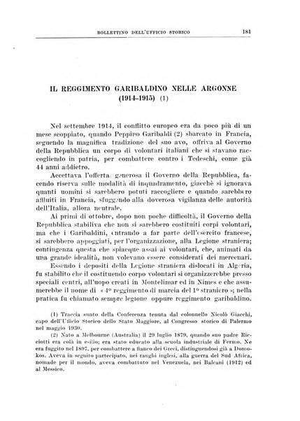 Bollettino dell'Ufficio storico