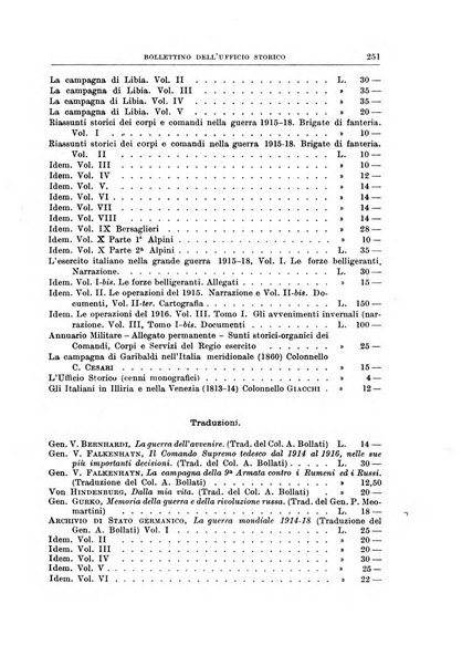 Bollettino dell'Ufficio storico