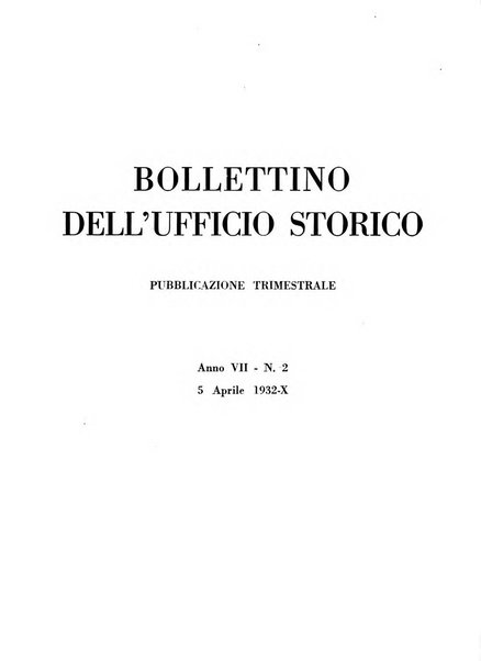 Bollettino dell'Ufficio storico