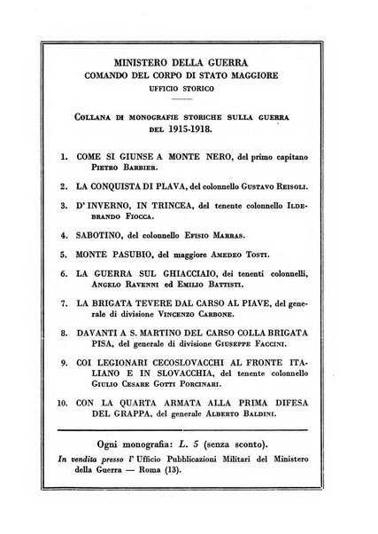 Bollettino dell'Ufficio storico