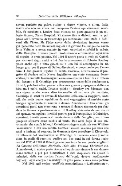 Bollettino della Biblioteca filosofica