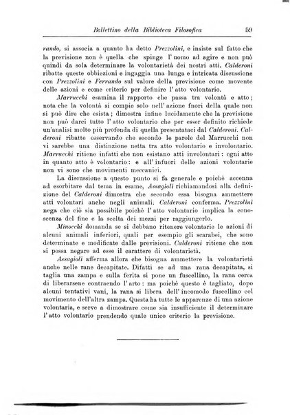 Bollettino della Biblioteca filosofica