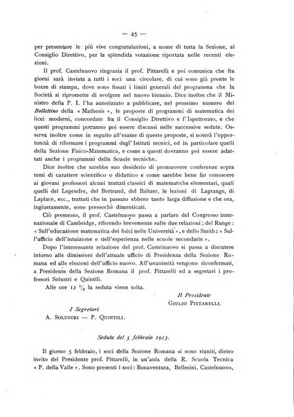 Bollettino della Mathesis