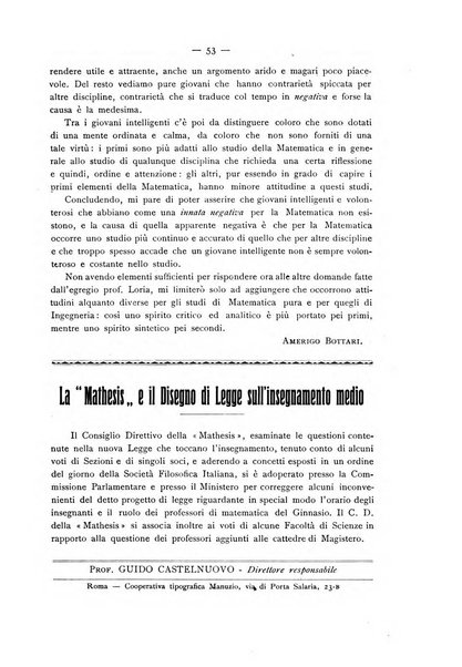 Bollettino della Mathesis