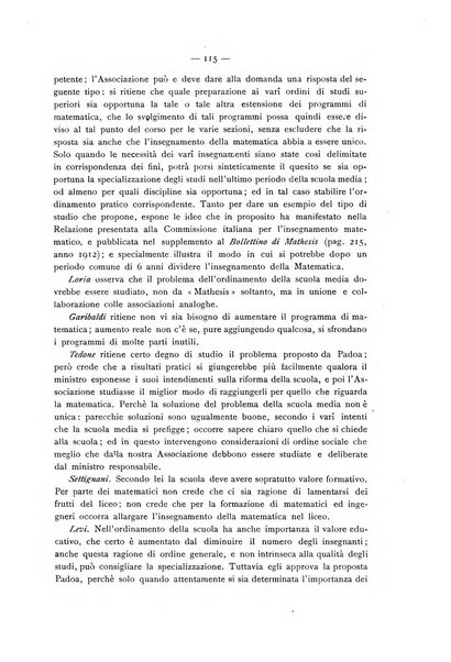 Bollettino della Mathesis