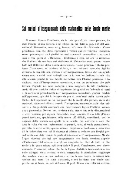 Bollettino della Mathesis