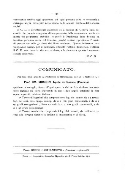 Bollettino della Mathesis