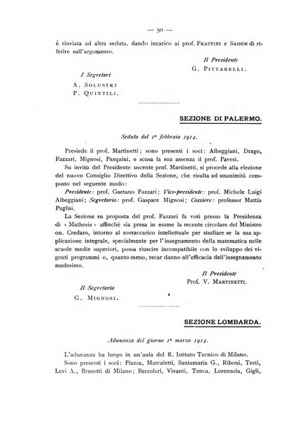 Bollettino della Mathesis