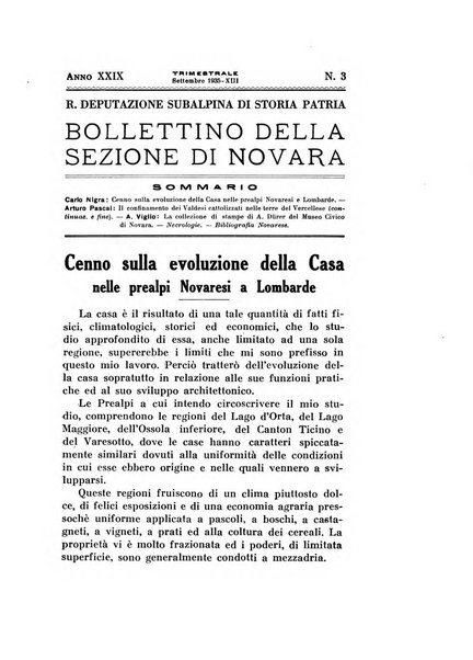 Bollettino della Sezione di Novara