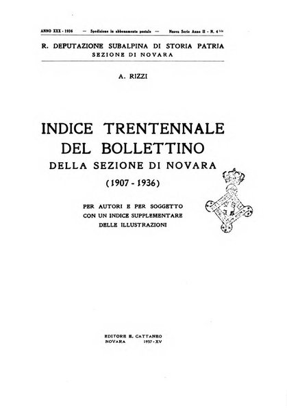 Bollettino della Sezione di Novara