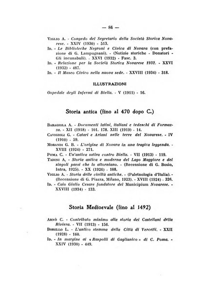 Bollettino della Sezione di Novara