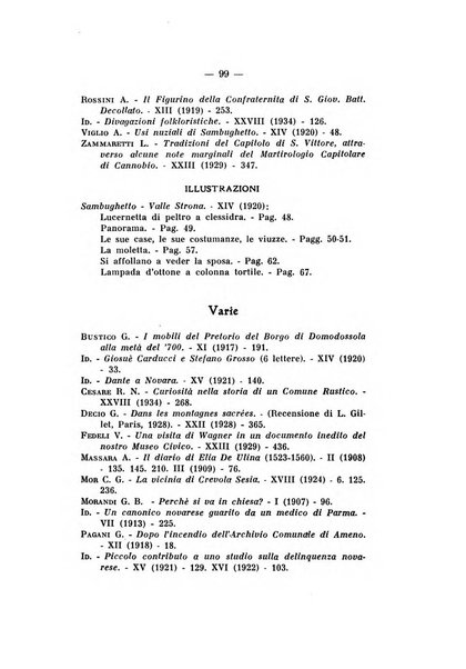 Bollettino della Sezione di Novara