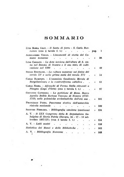 Bollettino della Sezione di Novara