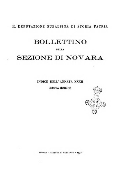 Bollettino della Sezione di Novara