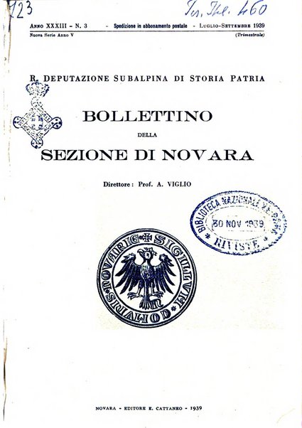 Bollettino della Sezione di Novara